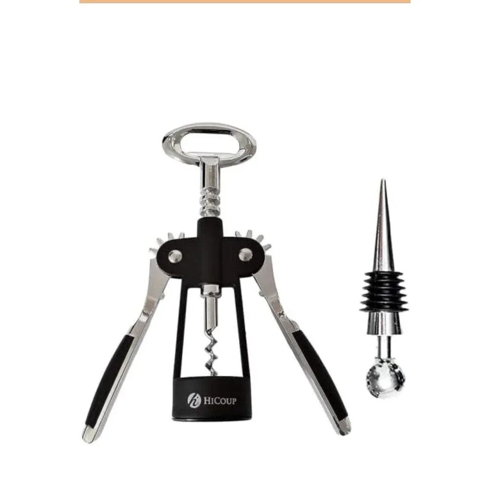 HiCoup Corkscrew Wine Opener - Ergonomic, Double Winged Beer and Wine Bottle ...